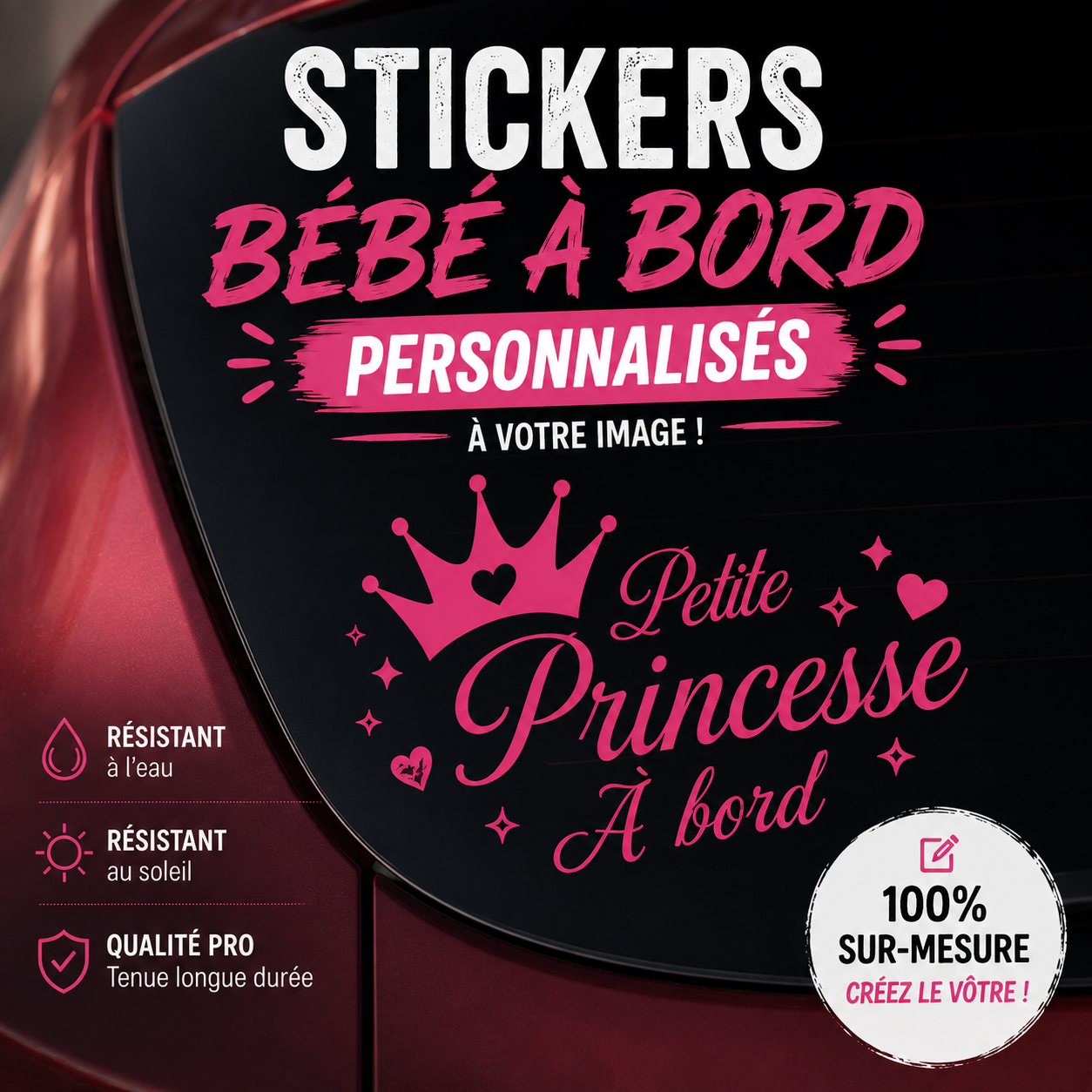Bébé à bord personnalisés